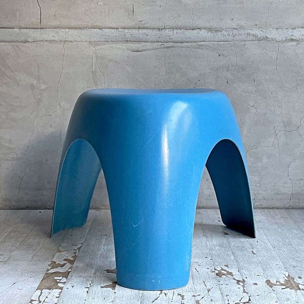 コトブキ kotobuki エレファントスツール Elephant Stool FRP製 柳宗理 ライトブルー ビンテージ ミッドセンチュリー 希少 ♪