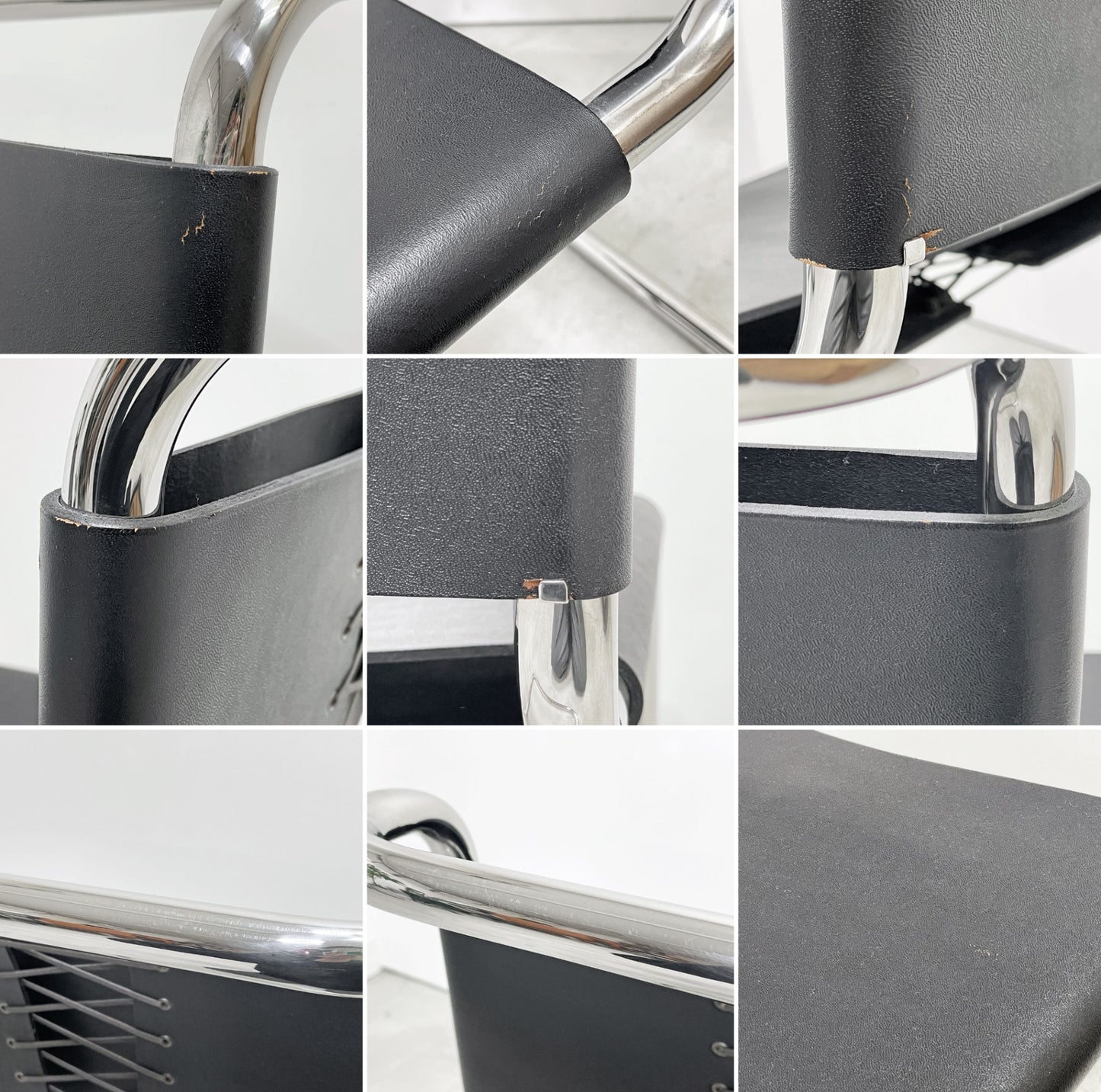 ノル Knoll ミースファンデルローエコレクション Mies van der Rohe Collection  MRサイドチェア MR SIDECHAIR カンチレバーチェア カウハイド 本革 ●