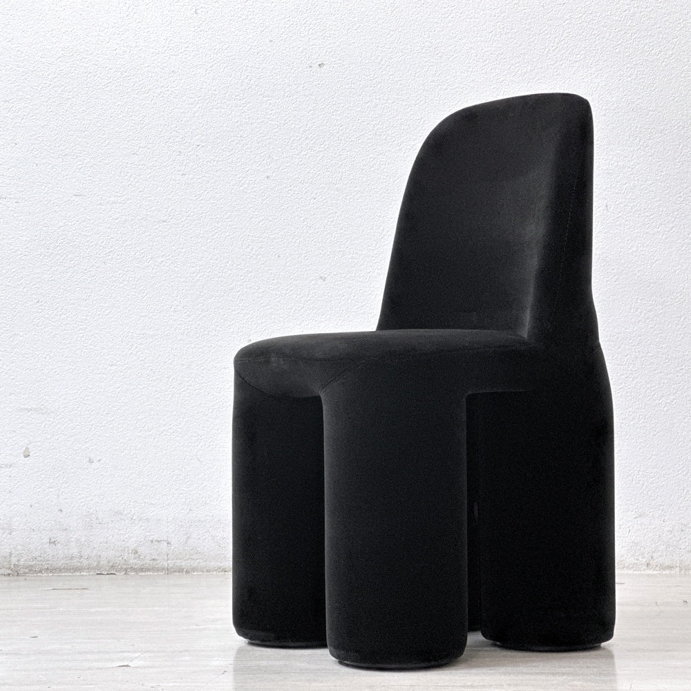 ミネルバ MINERVA ゾウ チェア Zo chair ブラック ベロア調 ぬいぐるみの椅子 黒川雅之 Kurokawa Masayuki 80's vintage ●