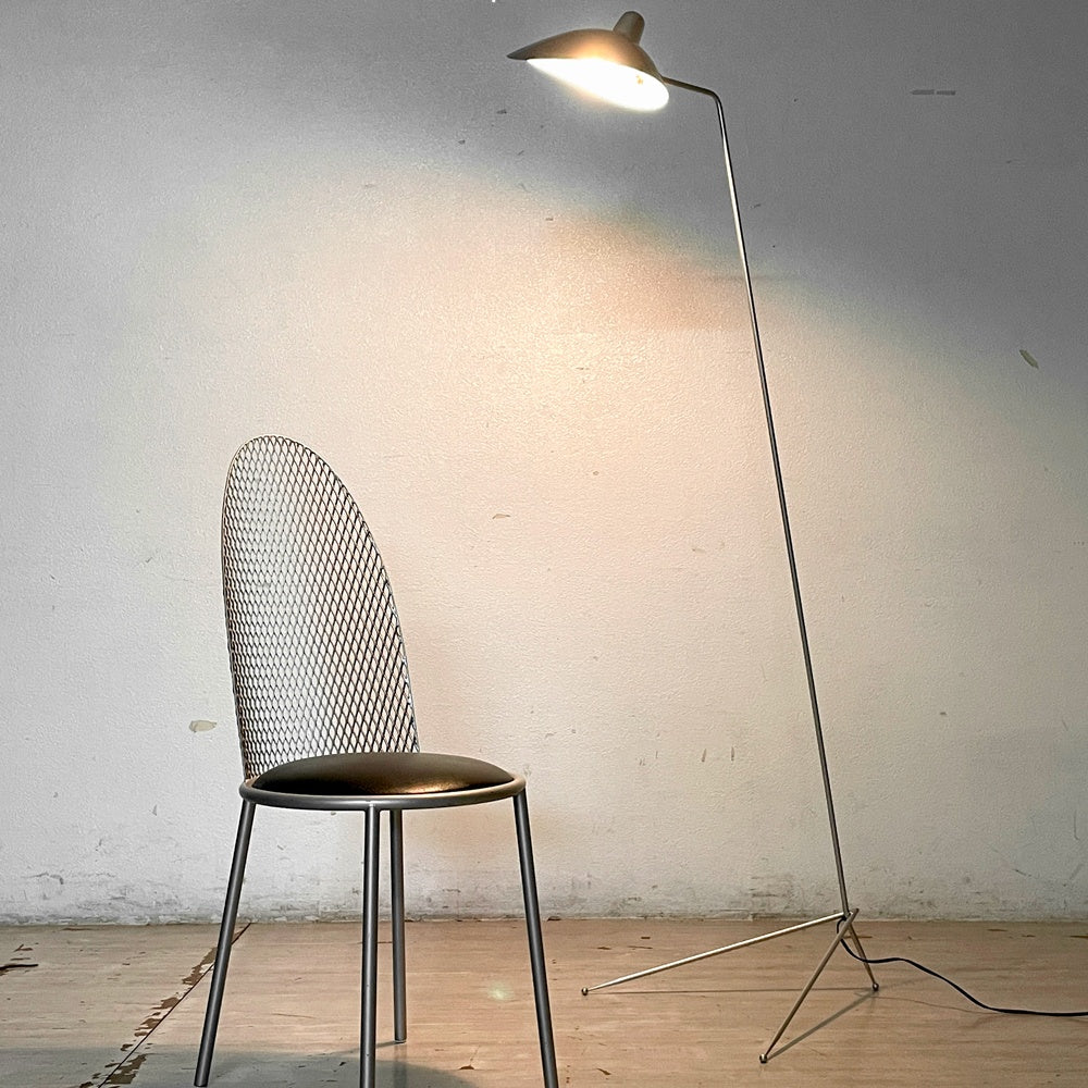イデー IDEE ランパデール アン ルミエール LAMPADAIRE 1 LUMIERE 1灯 フロアライト セルジュ・ムーユ シルバー 希少 ●