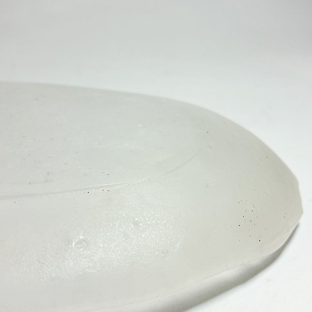 能登朝奈 Asana Noto オーバルプレート パートドヴェール ガラス 楕円 平皿 約22×14cm 現代作家 A ★