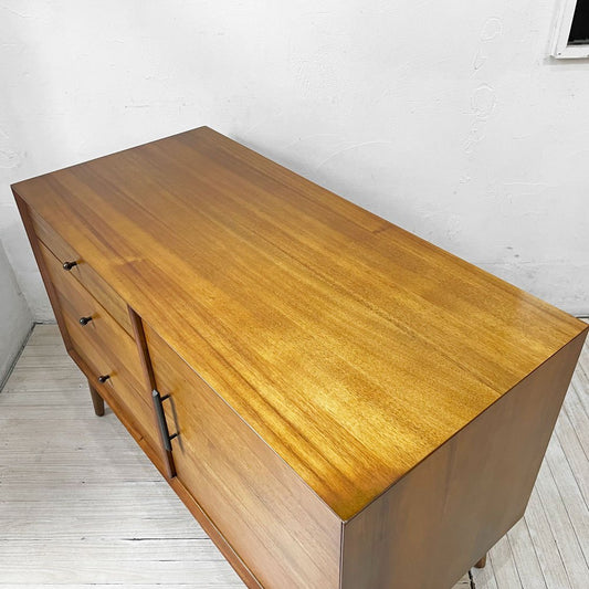 ウエストエルム West Elm ミッドセンチュリー メディア コンソール Mid-Century Media Console 40" サイドボード サイドチェスト  アカシア材×ユーカリ無垢材 ★