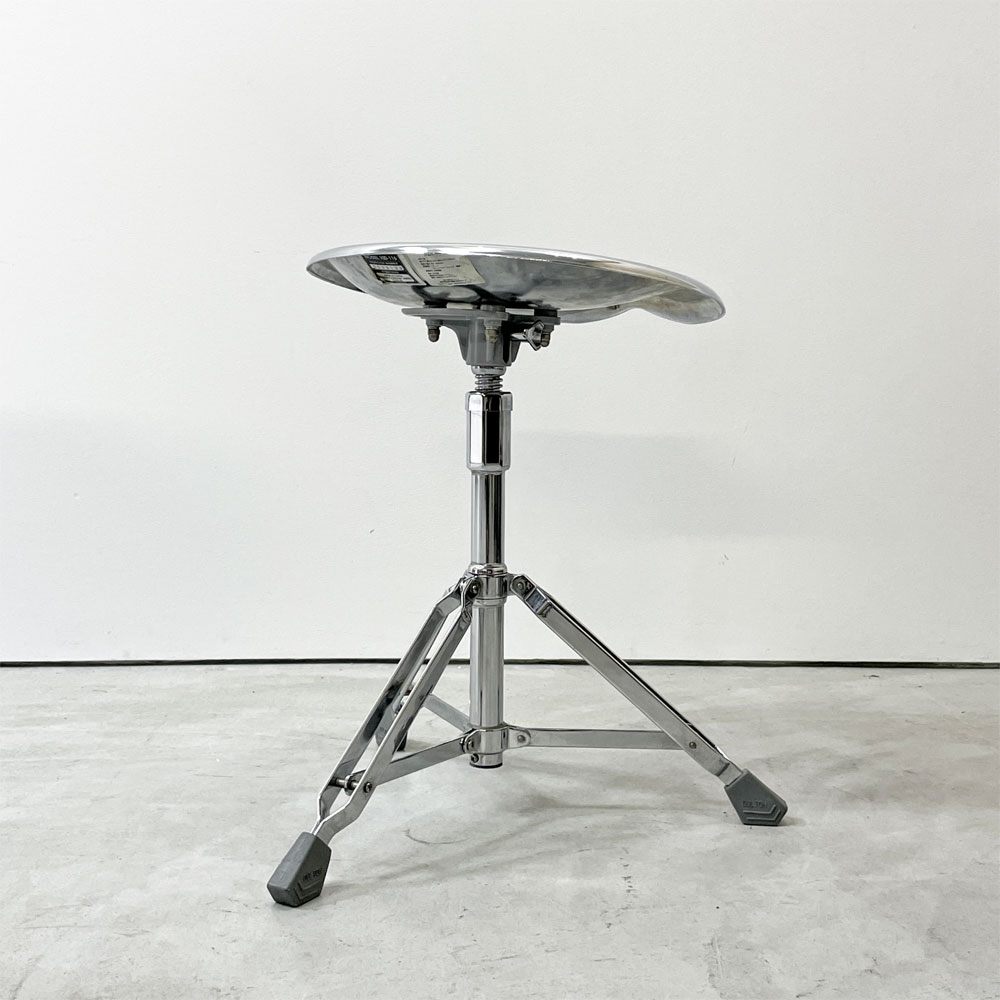 ダルトン DULTON X2 ビートスツール BEAT STOOL 回転式 無段階高さ調節 スチール クローム 折り畳み 廃番 D ●