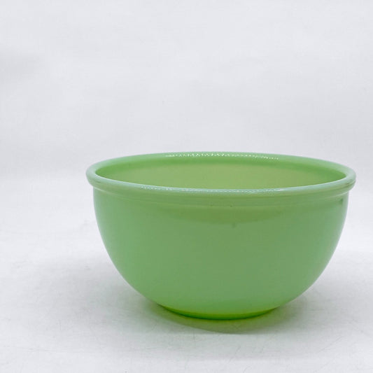 ファイヤーキング FIRE KING ジェダイ JADE-ITE ビーデッドエッジボウル 15.5cm ミルクガラス USビンテージ アンカーホッキング ●