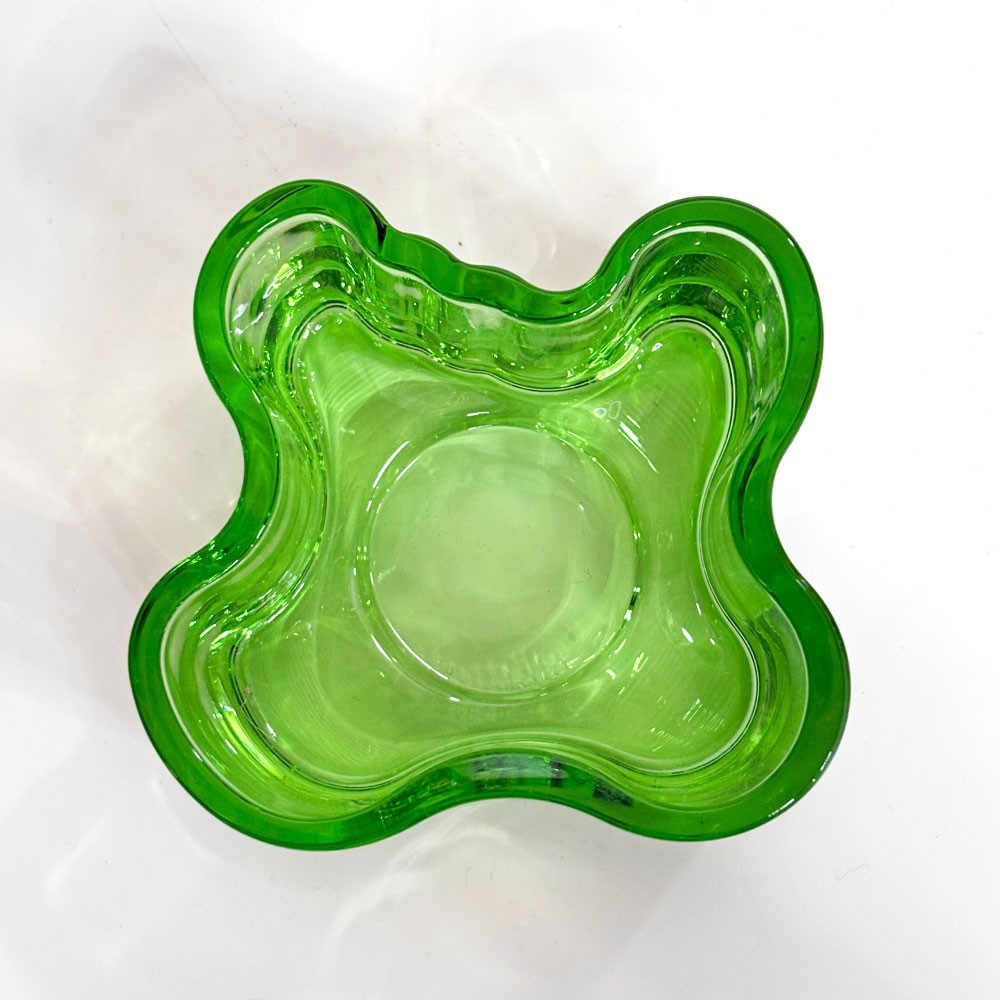 イッタラ iittala アルヴァ・アアルトコレクション Alvar Aalto キャンドルホルダー ウォーターグリーン H55mm 北欧雑貨 廃番 ●