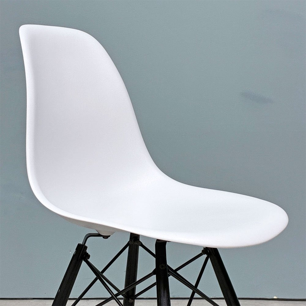 ハーマンミラー HermanMiller サイドシェルチェア ドゥエルレッグ DSW アルパイン × エボニー ポリプロピレン製 イームズ ミッドセンチュリー B ◎