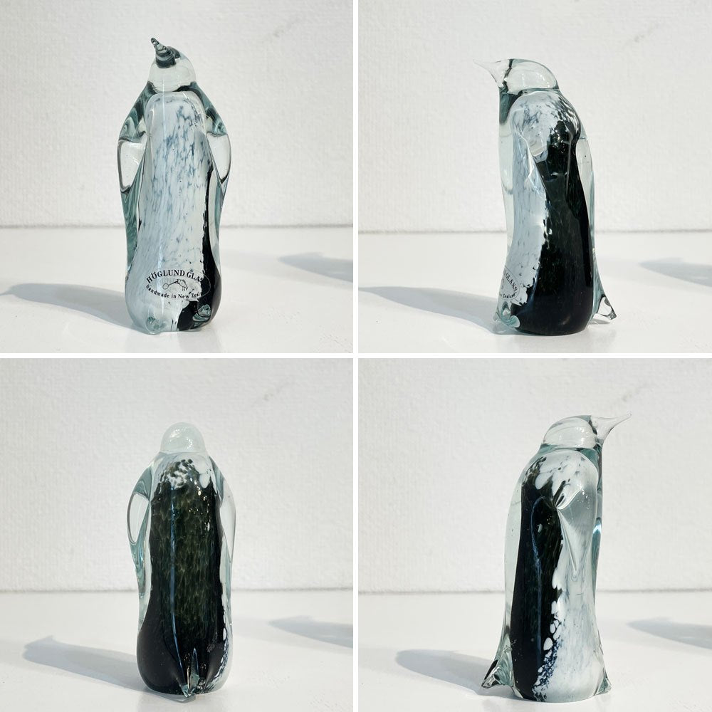 ホグラン アート グラス HOGLUND ART GLASS ガラスオブジェ ペンギンS・M・L 3点セット ニュージーランド ◎