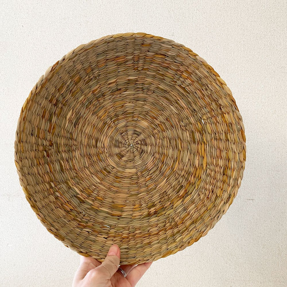 SPACE A&CO 水草 ネスティングバスケット 中 Φ30×11cm イギリス製 旧shop281 有元葉子 定価￥34,100- C ◎