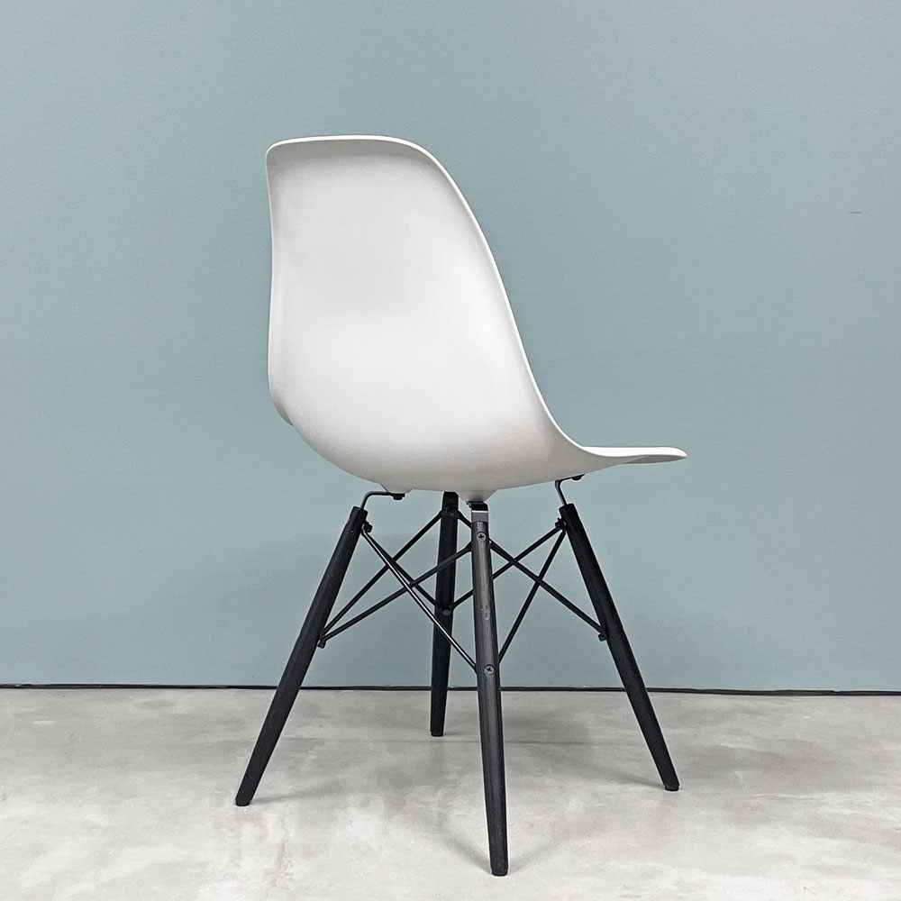 ハーマンミラー HermanMiller サイドシェルチェア ドゥエルレッグ DSW アルパイン × エボニー ポリプロピレン製 イームズ ミッドセンチュリー B ◎