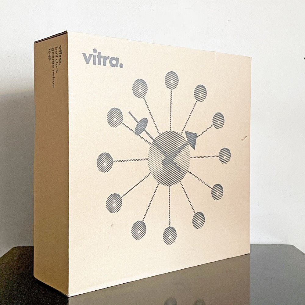 ヴィトラ vitra ボールクロック Ball Clock マルチカラー ウォールクロック 掛け時計 クオーツ式 33cm ジョージ・ネルソン 箱付 新品未使用 ■