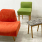 イデー IDEE ローバックチェア LOW BACK CHAIR ドレッサーチェア スツール メープル材 グリーン 北欧スタイル ●