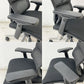 エルゴヒューマン フィット Ergohuman Fit デスクチェア ブラック アルミダイキャスト ヘッドレスト付き IOO-AB-3DHBM-F-KMD-31 オフィスチェア ●