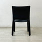 カッシーナ Cassina キャブチェア 412 CAB CHAIR アームレス 本革 ブラック マリオ・ベリーニ MoMA 永久展示品 イタリアモダン 定価￥308,000- A ●