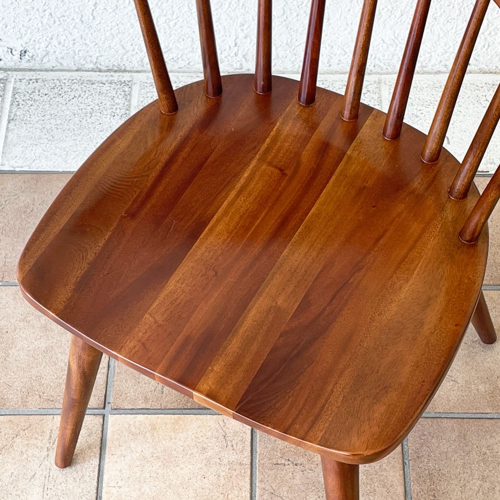 アクメファニチャー ACME Furniture ウィンダン WINDAN サイドチェア ダイニングチェア ハーフアーム ブラウン マホガニー材 定価￥35,200- ◇