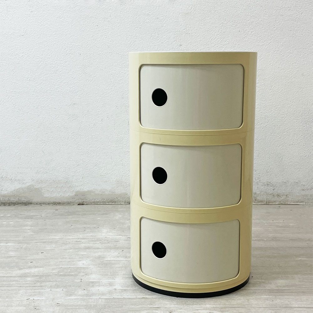 カルテル Kartell コンポニビリ COMPONIBILI 3段 ポリカーボネイト製 アンナ・カステッリ・フェリエーリ イタリア 外箱付き ●