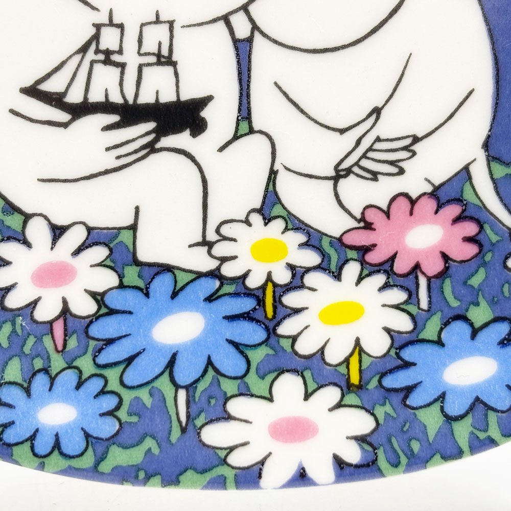 アラビア ARABIA ムーミン Moomin 月光 Moonshine プレート 飾り皿 1991-1997 廃番 フィンランド 北欧食器 A ●