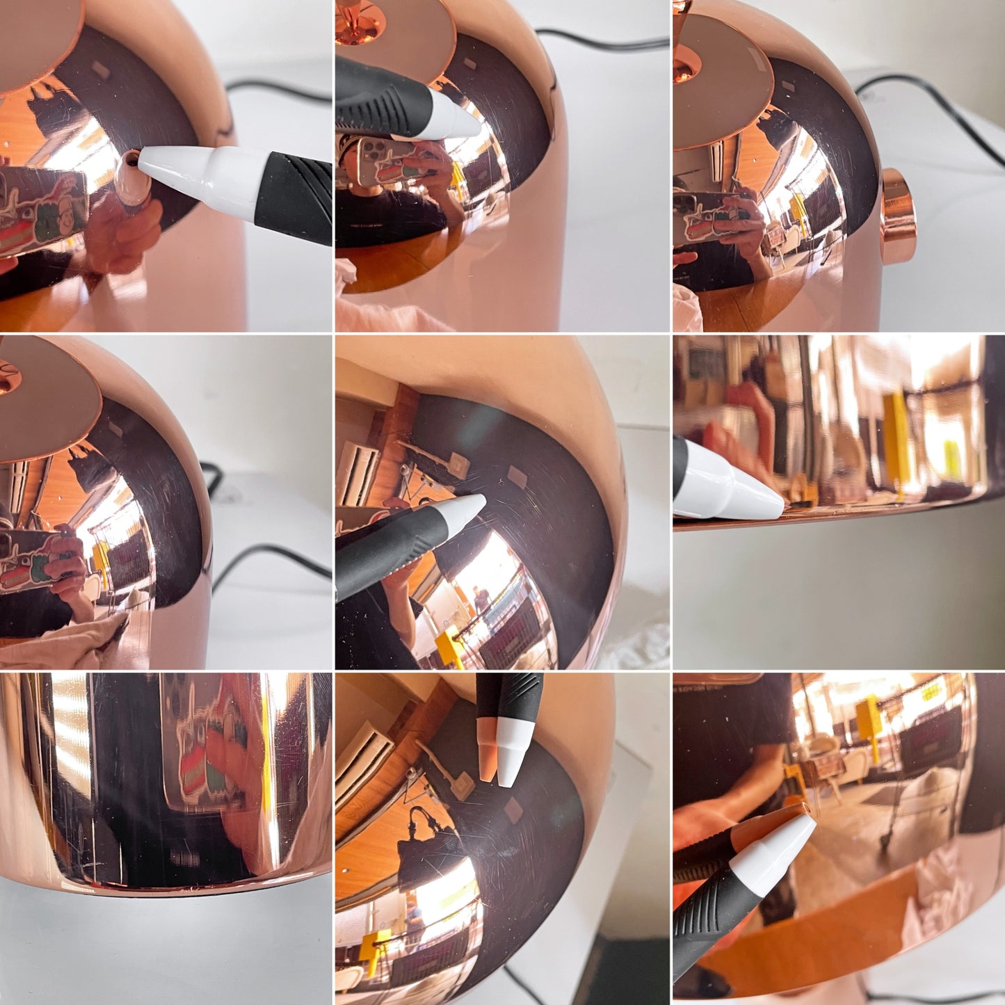 トムディクソン Tom Dixon ベル テーブルライト ラージ コッパー BELL TABLE LARGE COPPER LAMP 無段階調光式 展示品 ■