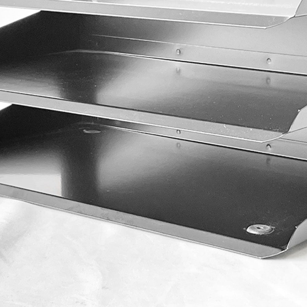 ビスレー BISLEY 3段 レターラック ブラック 書類棚 A4サイズ 横型 壁掛け可 デスクアクセサリー イギリス ◇