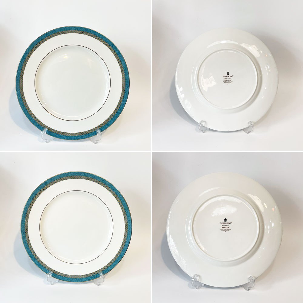 ウェッジウッド WEDGWOOD バビロン BABYLON ディナープレート 6枚セット Bone China 壺マーク 廃盤 26.5ｃｍ ★