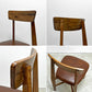 ジャーナルスタンダードファニチャー j.s.F シノン CHINON CHAIR ダイニングチェア PVCレザーシート ラバーウッド材 ブラウン ●
