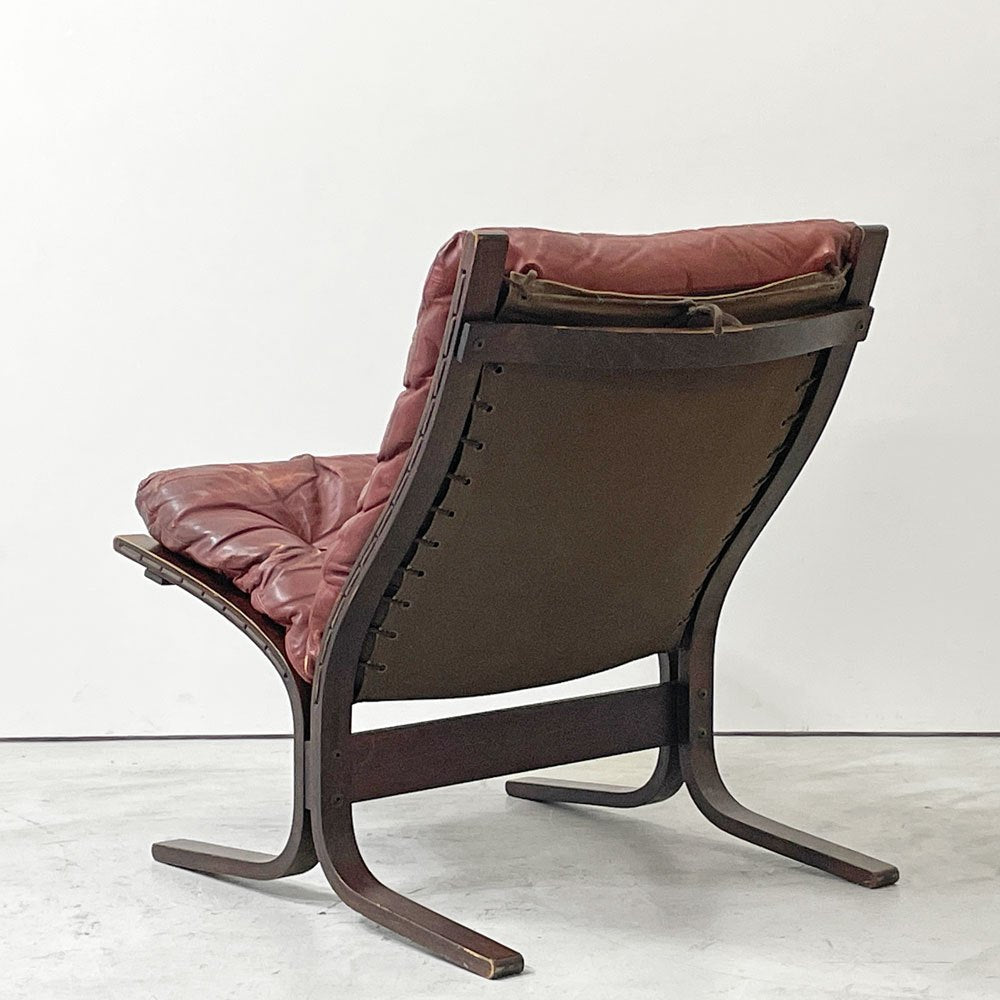 ウェストノーファ Westnofa シエスタ SIESTA ローバックチェア 北欧 ビンテージ イングマール・レリング 本革 ノルウェー ●