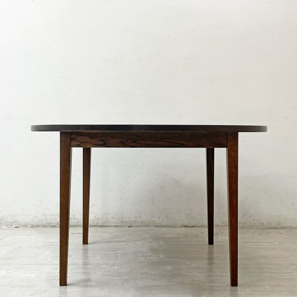 スタンダードトレード STANDARD TRADE Straight Leg Table DNT-03C Round ラウンド ダイニングテーブル ダークオーク 定価¥388,000- ●