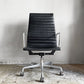 ハーマンミラー Herman Miller アルミナムグループ エグゼクティブチェア ハイバック レザーシート 本革 ブラック 5本脚 C&Rイームズ ミッドセンチュリー ■