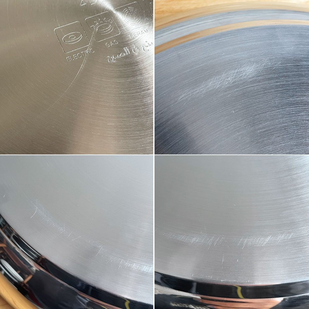 タッパーウェア Tupperware シェフシリーズ Chef Series パエリアパン Paella pan φ36cm ガラス蓋付 ステンレス 日本未発売品 ♪