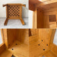 ビンテージ オーク チェステーブル Vintage Oak Wood Chess Table 70's チェス盤 ゲームテーブル ★