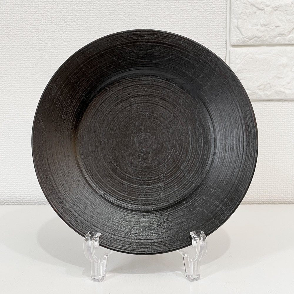赤木明登 Akito Akagi パスタ皿 黒 nurimono 約21cm 漆器 輪島塗 現代作家 B ◎