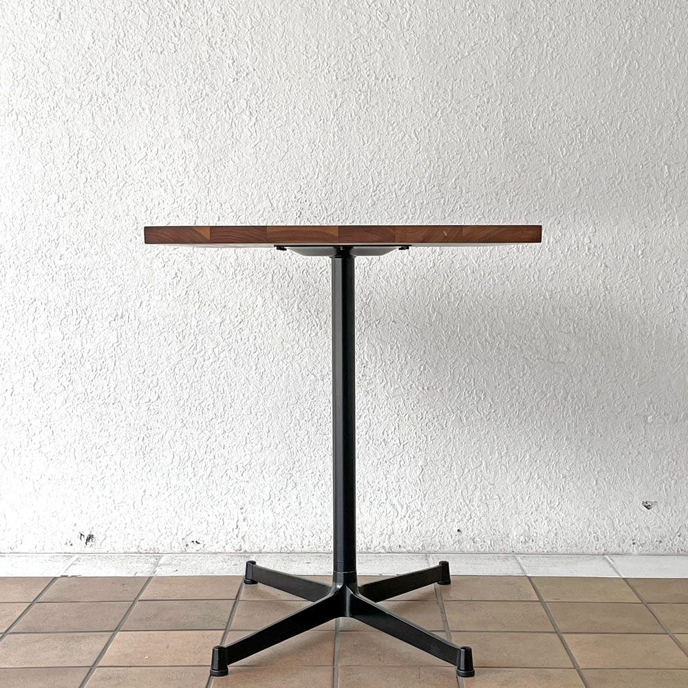 グリニッチ greeniche カフェテーブル Cafe Table 800×600 ウォールナット無垢材 Xレッグ ◇