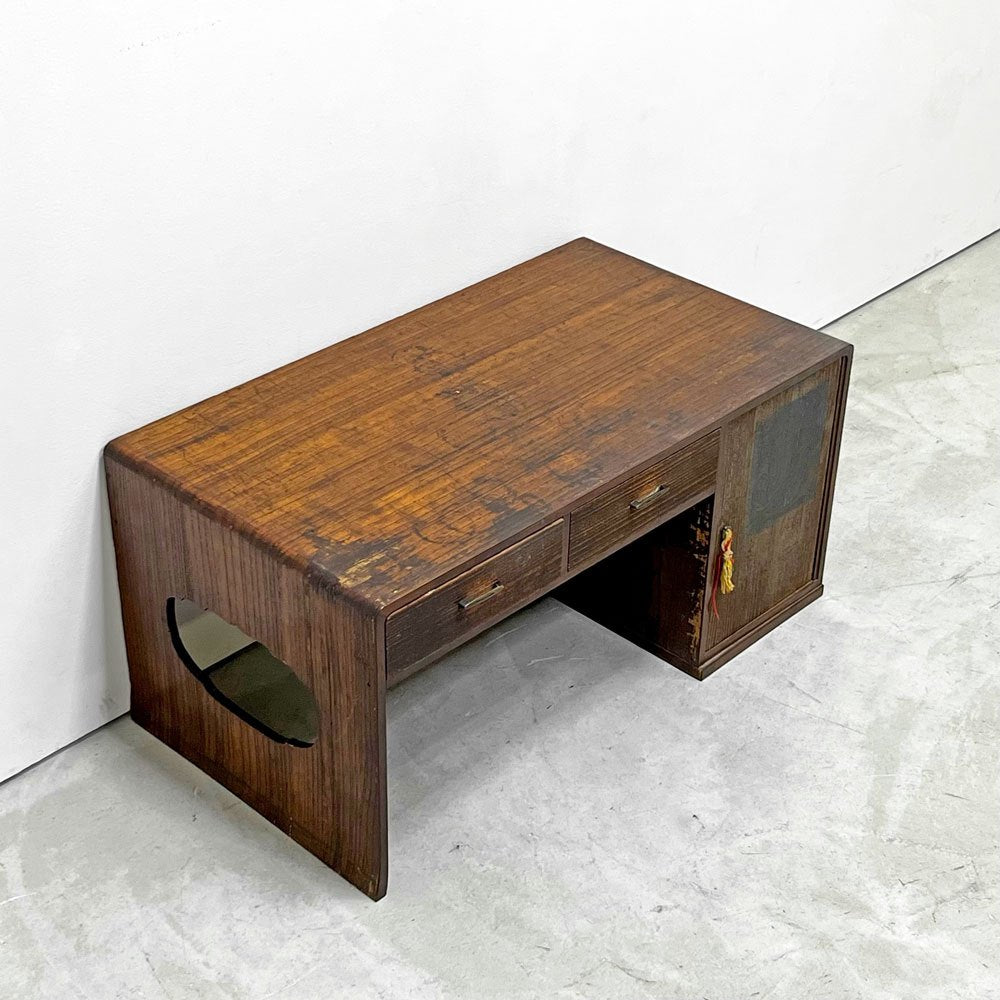 ジャパンビンテージ Japan Vintage 文机 座卓 ローテーブル 時代家具 和家具 古道具 ●