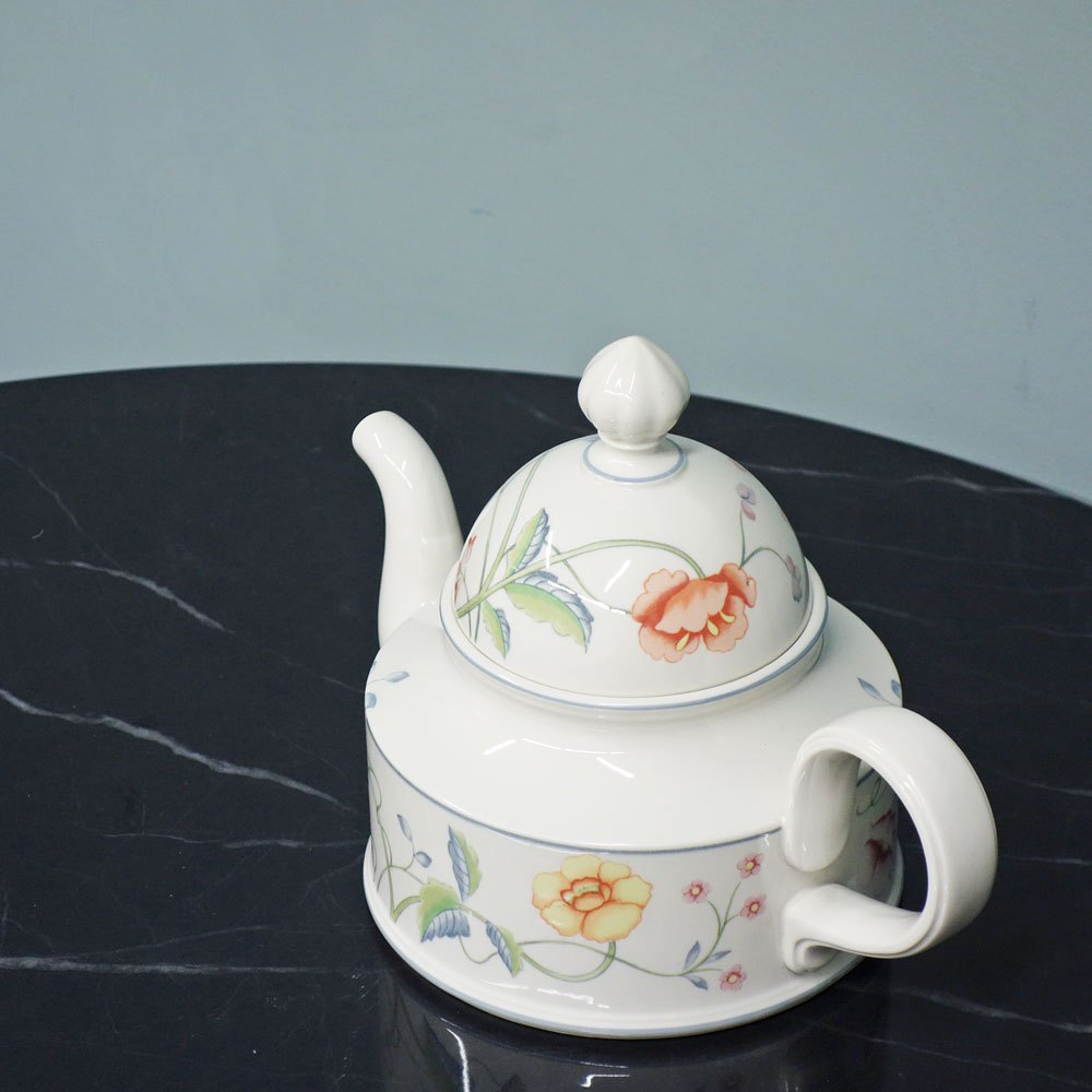 ビレロイ&ボッホ Villeroy & Boch アルベルティーナ Albertina ティーポット 廃盤品 ドイツ ◎