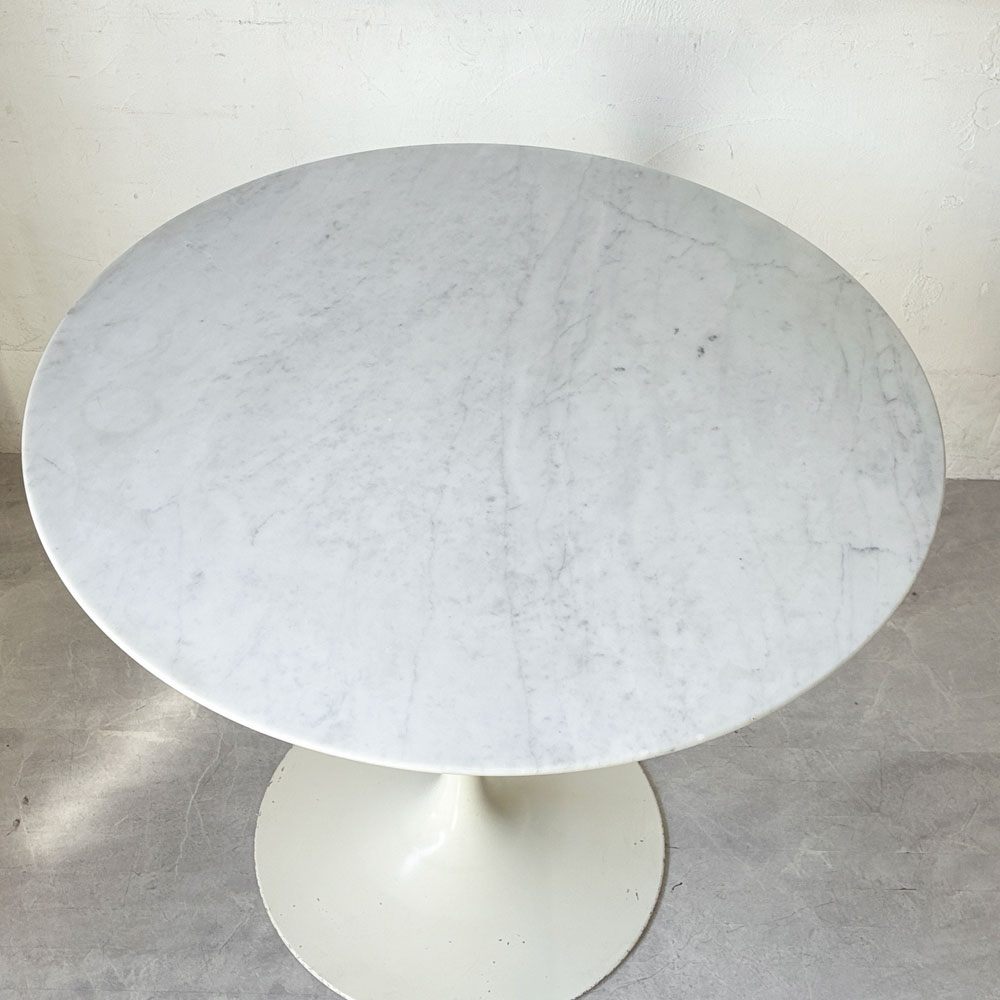 ノル Knoll チューリップ ラウンドテーブル ダイニングテーブル 大理石天板 エーロ・サーリネン Eero Saarinen ミッドセンチュリーデザイン ノール ★