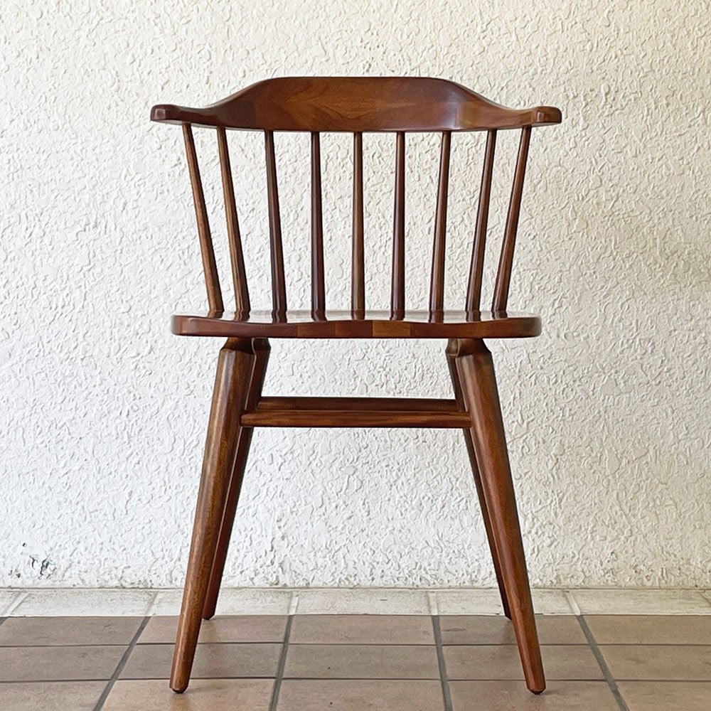 アクメファニチャー ACME Furniture ウィンダン WINDAN サイドチェア ダイニングチェア ハーフアーム ブラウン マホガニー材 定価￥35,200- ◇