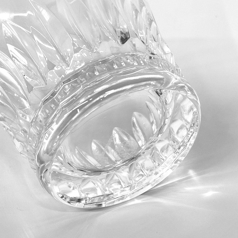 バカラ Baccarat ティアラ TIARA 2021年 イヤータンブラー ロックグラス ペア 2脚セット クリスタル 箱付 未使用品 ◎