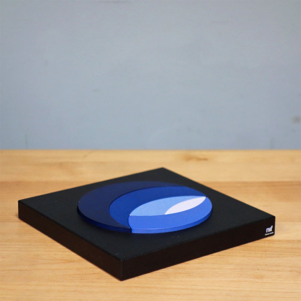 ネフ naef ルナ LUNA ブルー Francesco Tucci 木製玩具 知育玩具 おもちゃ オブジェ スイス 廃番品 ◎