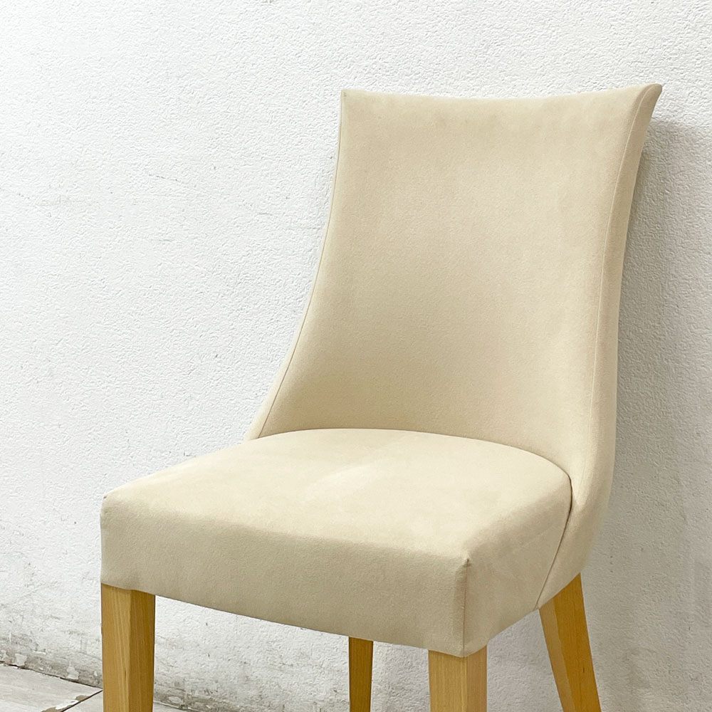 イデー IDEE アミチェア AMI CHAIR ダイニングチェア 1pソファ ラムース生地 アイボリー ●