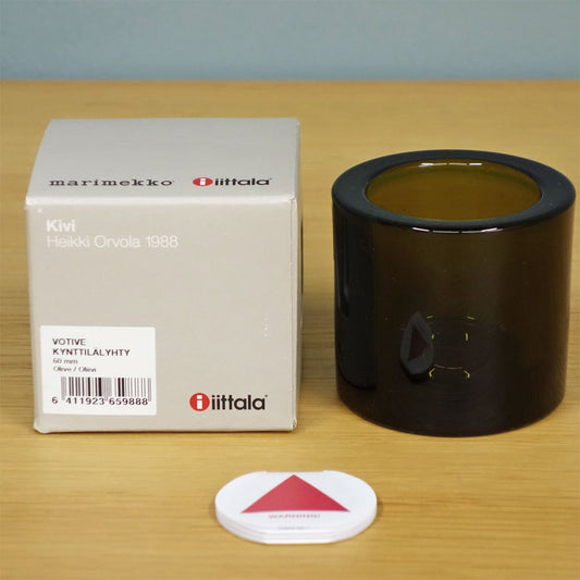 イッタラ iittala マリメッコ marimekko キビ kivi キャンドルホルダー オリーブ 60mm フィンランド 北欧雑貨 ◎