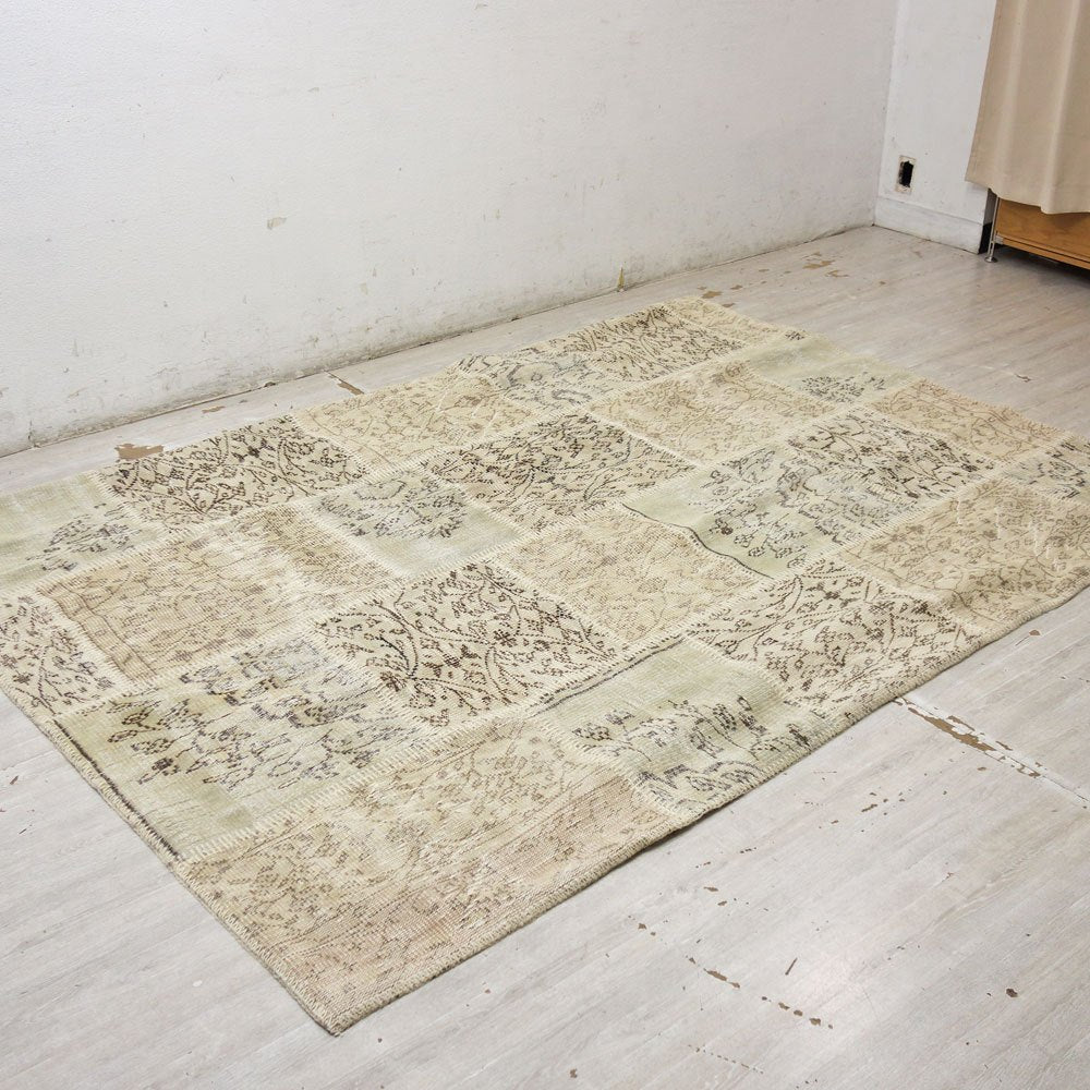 トルコ イスタンブール パッチワークラグ オーバーダイ 240×170cm ラグ 敷物 Sukhi取扱 ●