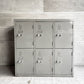 ビンテージ スチールロッカー Steel  LOCKER 6ドア 3列2段 鍵付き インダストリアル 店舗什器