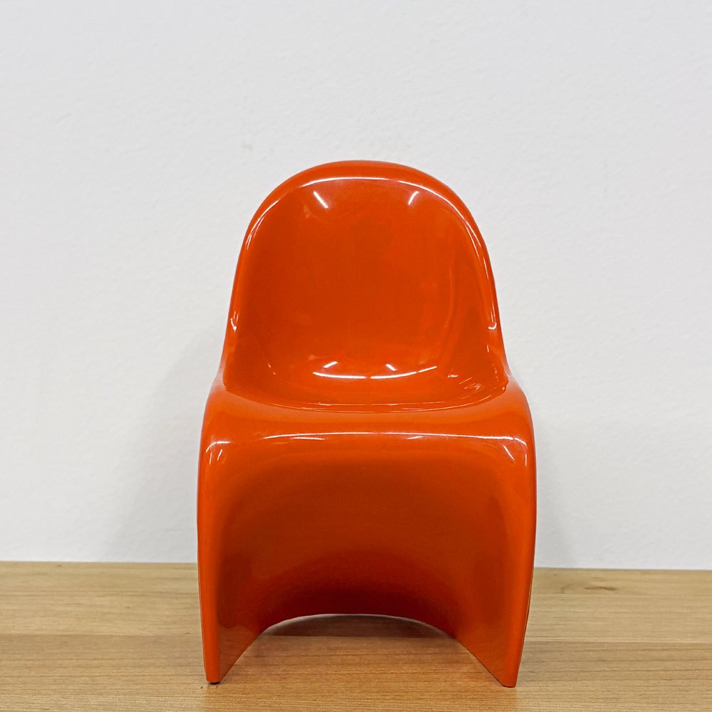 ヴィトラ デザインミュージアム Vitra Design Museum ミニチュアコレクション パントンチェア 1/6スケール オレンジ ◎