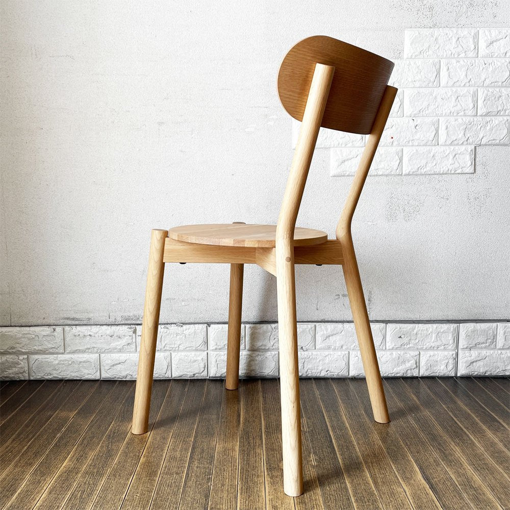 カリモクニュースタンダード KARIMOKU NEW STANDARD キャストールチェア CASTOR CHAIR ダイニングチェア PURE OAK 板座 スタッキング BIG-GAME A ◎