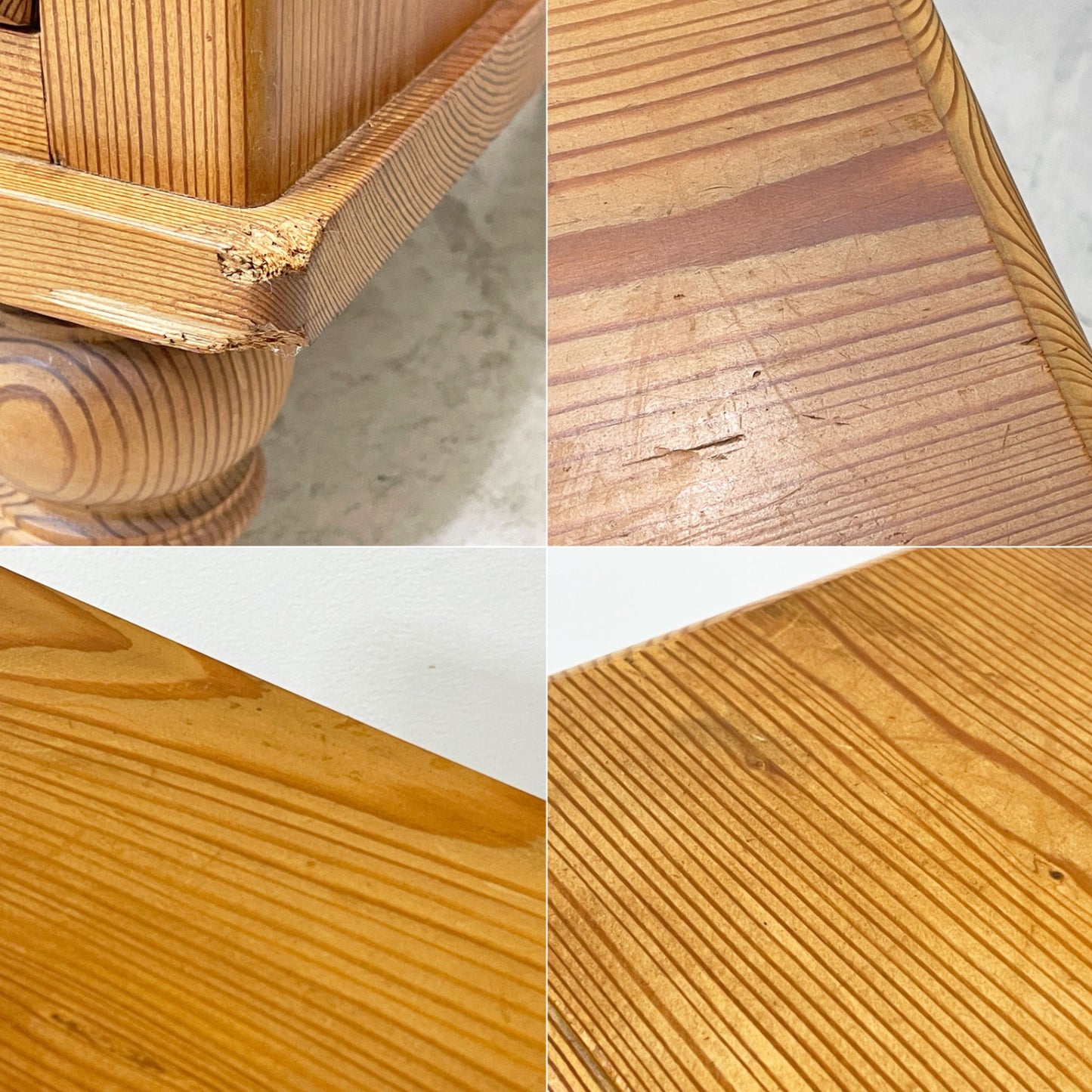 サザビー Sazaby パイン材 4ドロワーズ チェスト W90cm ナチュラルデザイン  ●