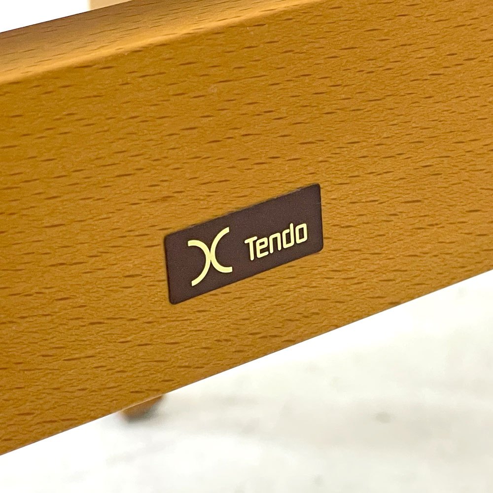 天童木工 Tendo S-0508NA-NT ダイニングチェア ブックチェア 図書館椅子 オーク材×ビーチ材 ファブリック ピンク系 水之江忠臣 ●