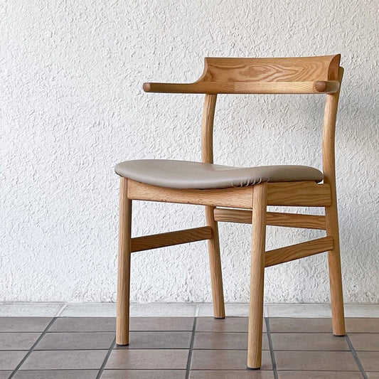 アクタス ACTUS スープ SOUP ダイニングチェア タイプC オーク材 オイル仕上げ ハーフアーム PVCレザー 受注生産品 ◇