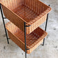 イデー IDEE ワラビー WALLABY バスケットスタンド BASKET STAND ラタン スチール ブラック ■