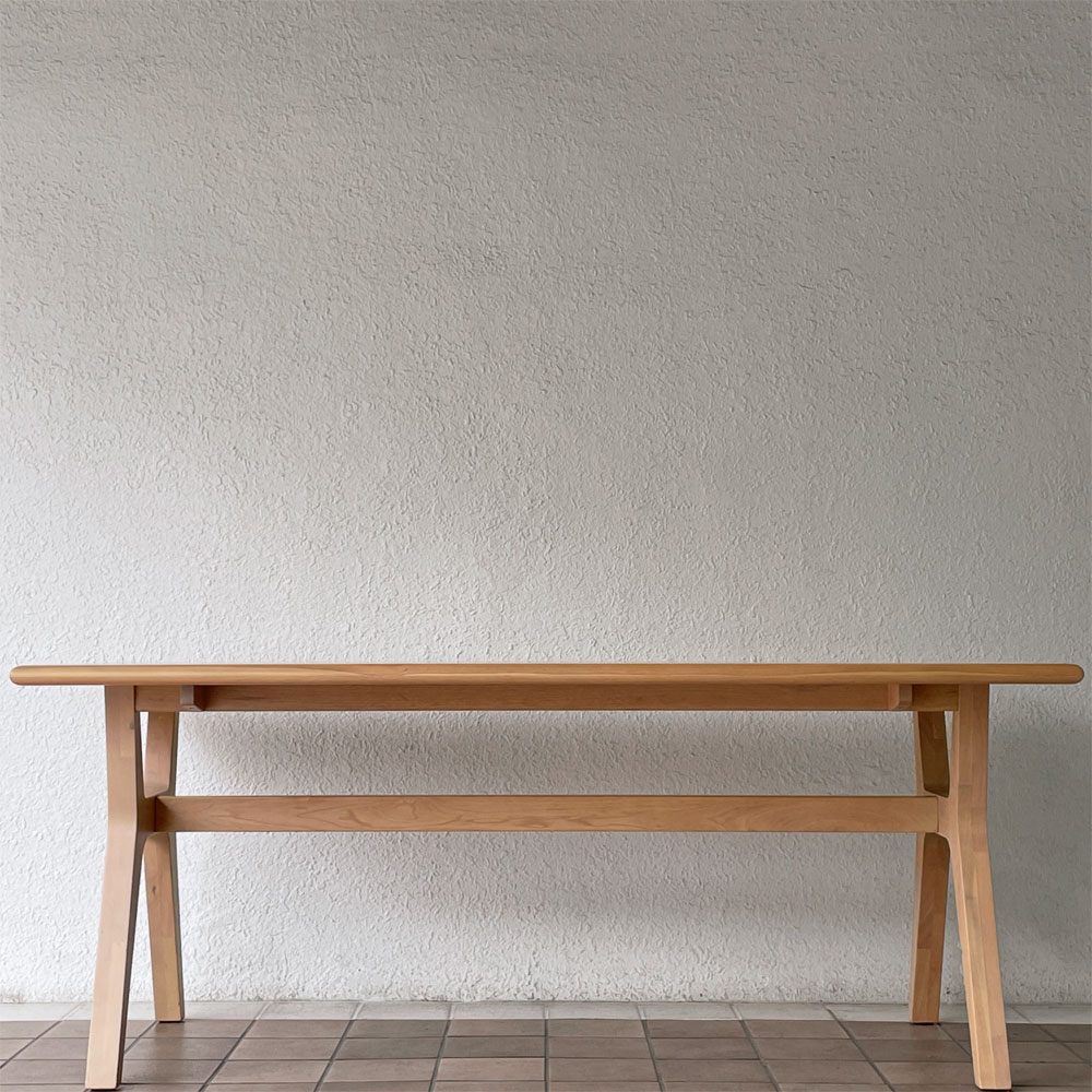ダブルティー WTW アペルト APERTO ダイニングテーブル 天然木 W185cm 西海岸 ウエストコースト 廃番 ◇