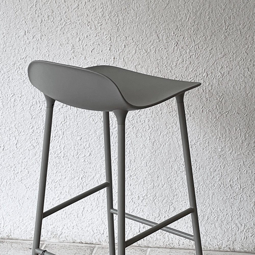 ノーマンコペンハーゲン normann COPENHAGEN フォーム Form バースツール グレー ポリプロピレン スチール デンマーク モダンデザイン 箱付 美品 ◇