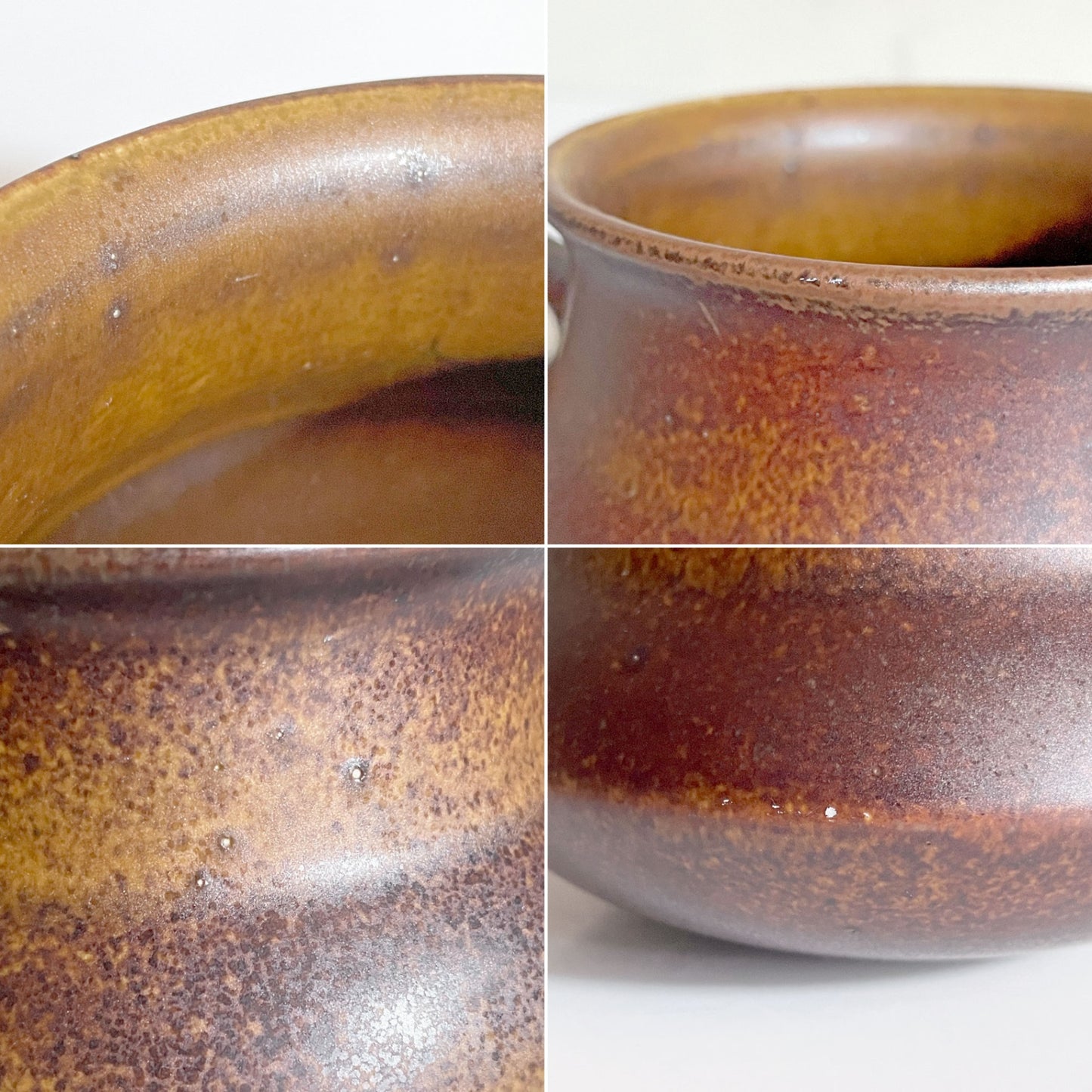 アラビア ARABIA ルスカ RUSKA フラワーポット プランターカバー 花器 スープボウル 把手付き H8cm ウラ・プロコッペ フィンランド 北欧ビンテージ ■